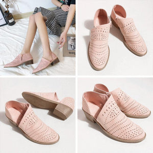 Breathable Hollow Zipper Shoes - Image 9