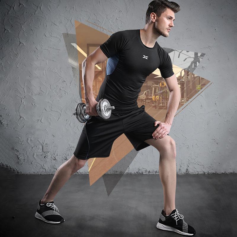 Men tight-fitting short-sleeved sportswear - Image 4