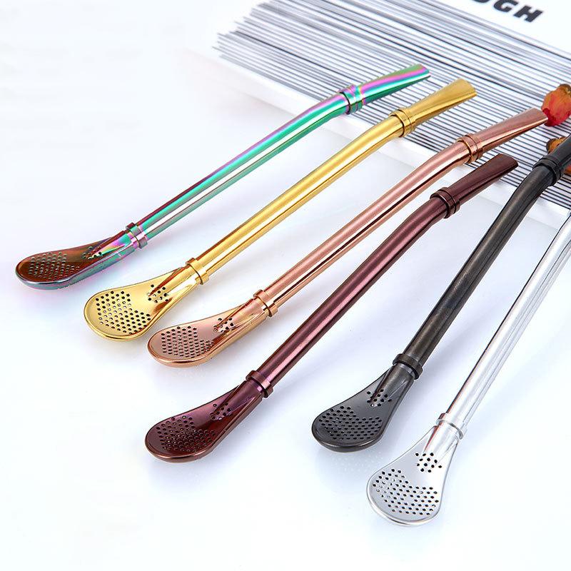 Coffee Spoon Stainless Steel Drinking Straw - Image 2
