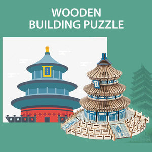 3D Wood Architecture Puzzle - Image 3
