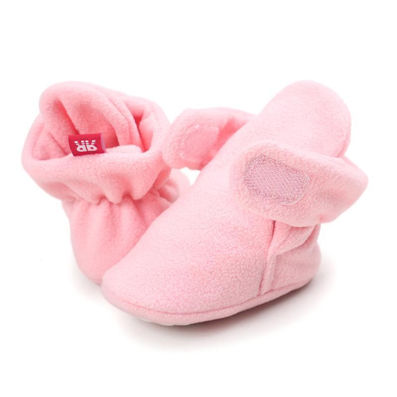 Baby Cozy Fleece Booties with Non Skid Bottom - Image 6