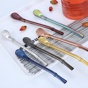 Coffee Spoon Stainless Steel Drinking Straw - Image 9
