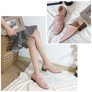 Breathable Hollow Zipper Shoes - Image 7