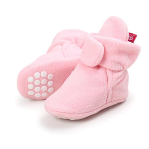Baby Cozy Fleece Booties with Non Skid Bottom - Image 7