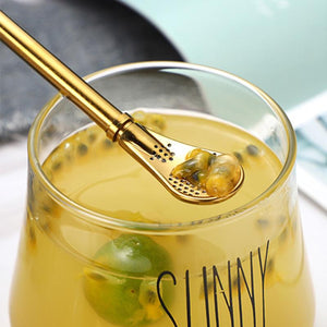 Coffee Spoon Stainless Steel Drinking Straw - Image 3