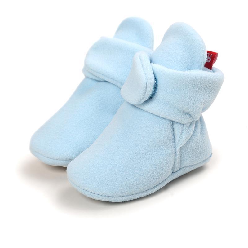 Baby Cozy Fleece Booties with Non Skid Bottom - Image 2