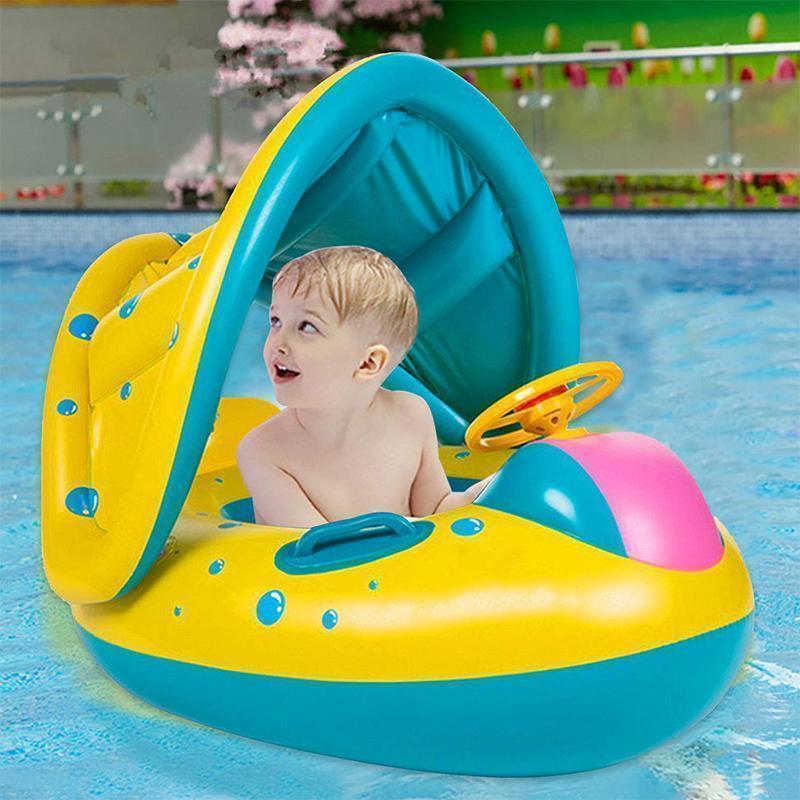 Baby Swim Ring Sunshade Baby Float Boat Seat - Image 4