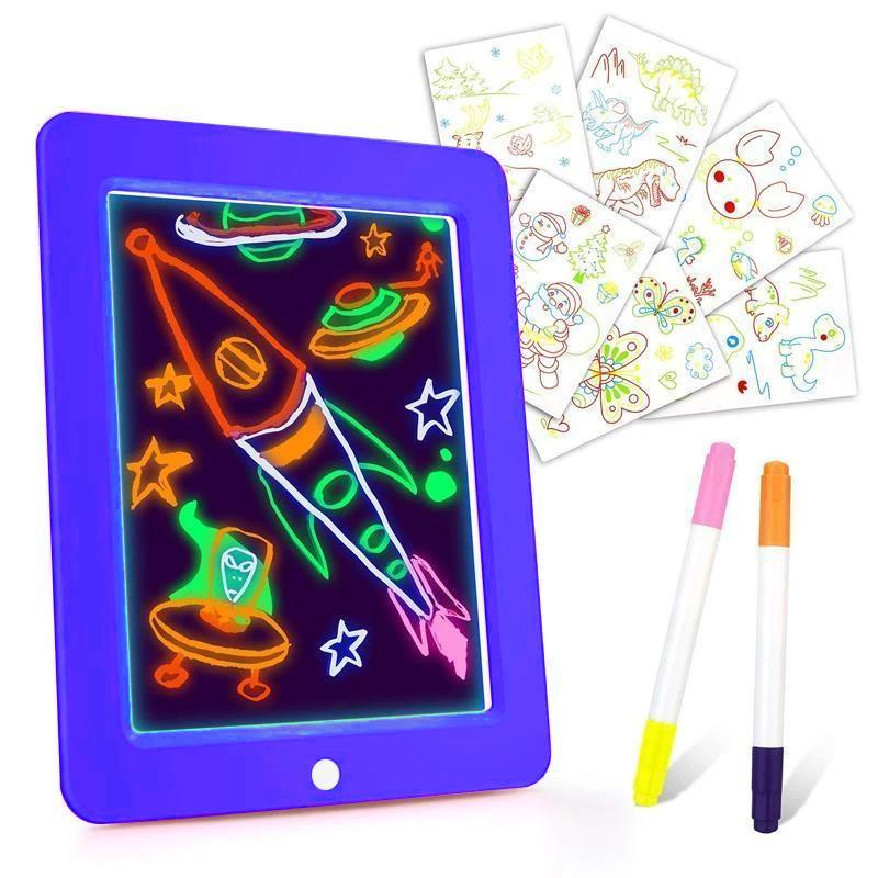 3D LED Luminous Magic Drawing Pad Toys - Image 2